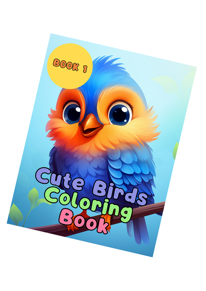 Cute Bird Coloring Book 1