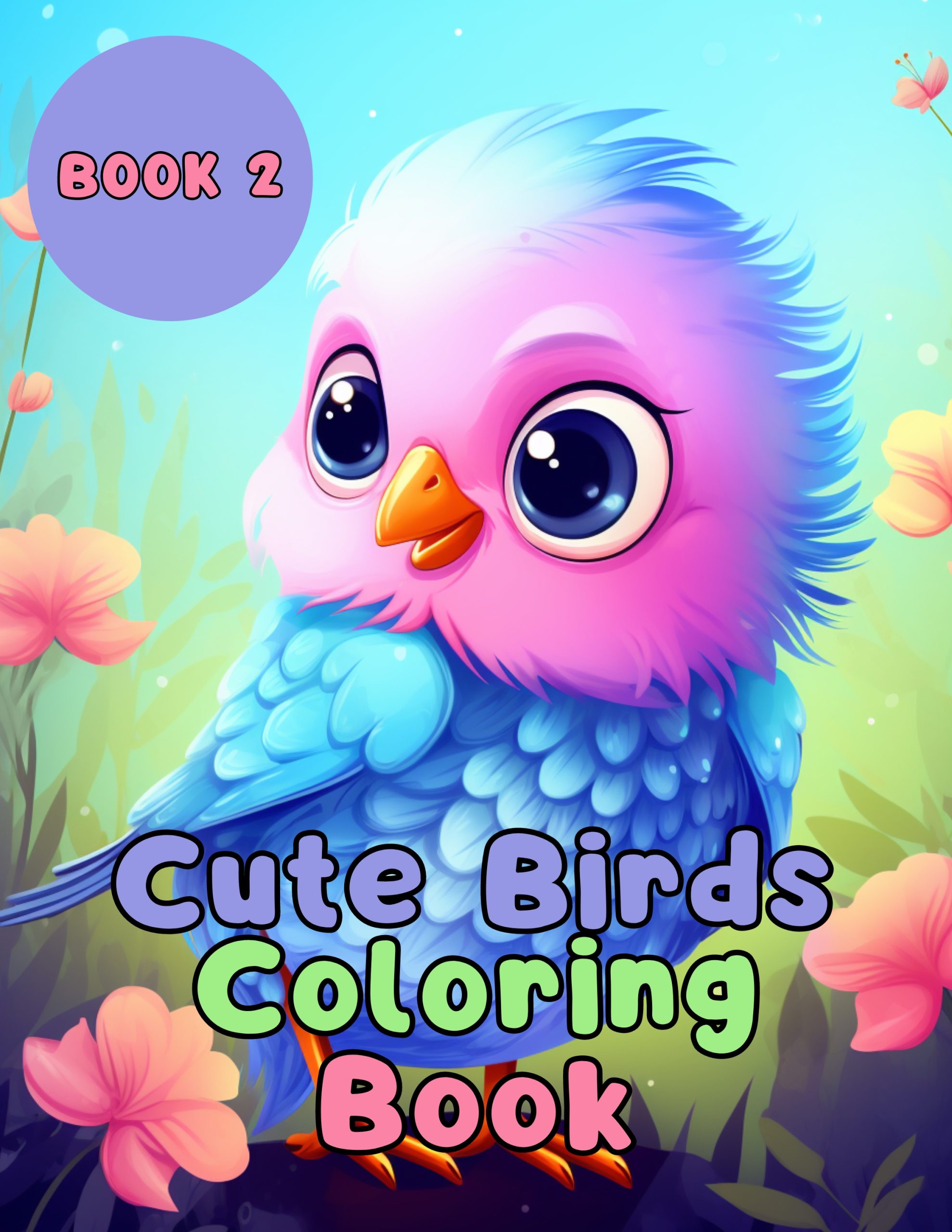 Cute Bird Coloring Book 2