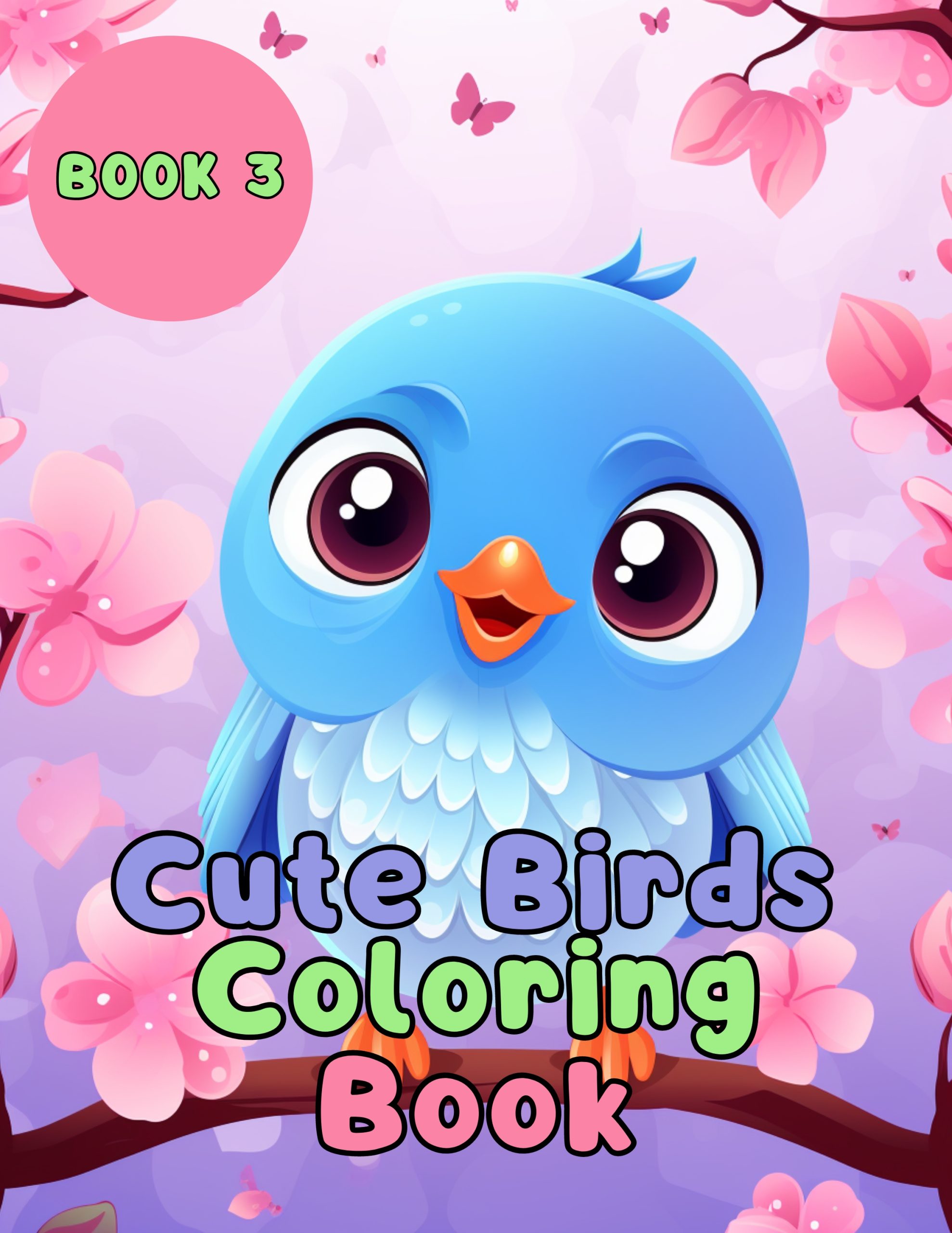 Cute Bird Coloring Book 3