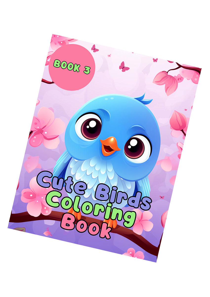 Cute Bird Coloring Book 3