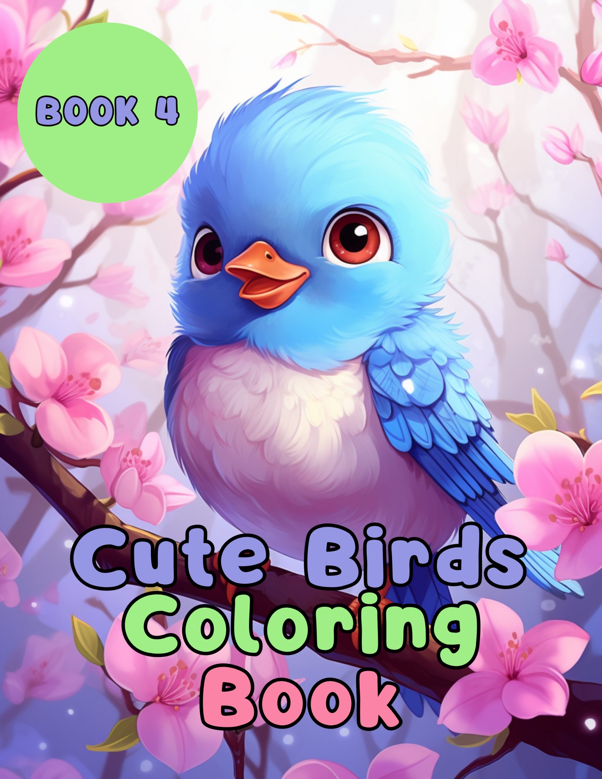 Cute Bird Coloring Book 4
