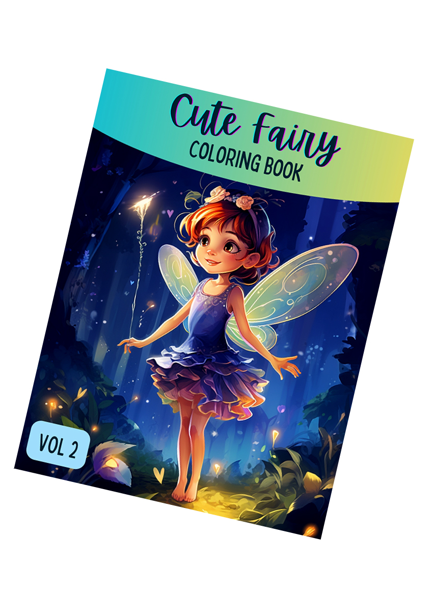 Cute Fairy Coloring Book For Kids Volume 2