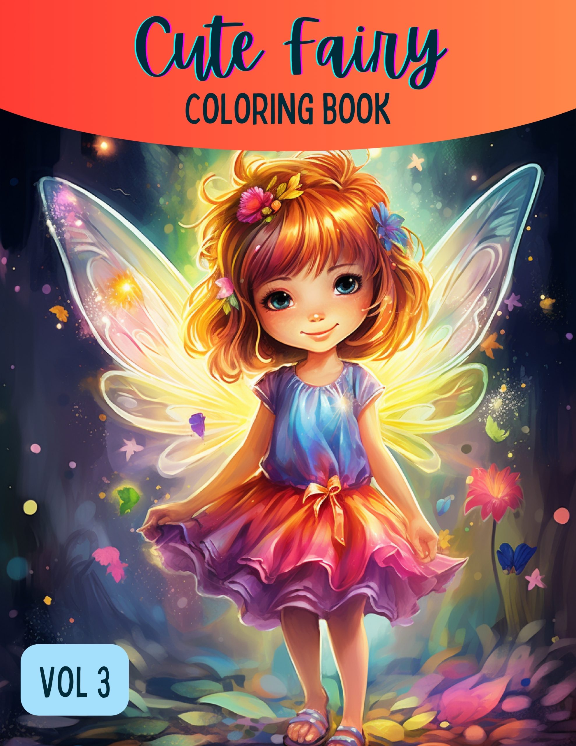 Cute Fairy Coloring Book For Kids Volume 3