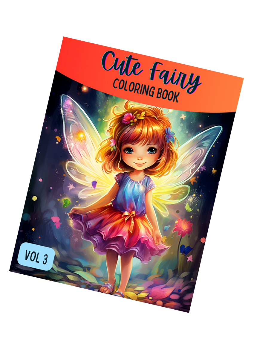 Cute Fairy Coloring Book For Kids Volume 3