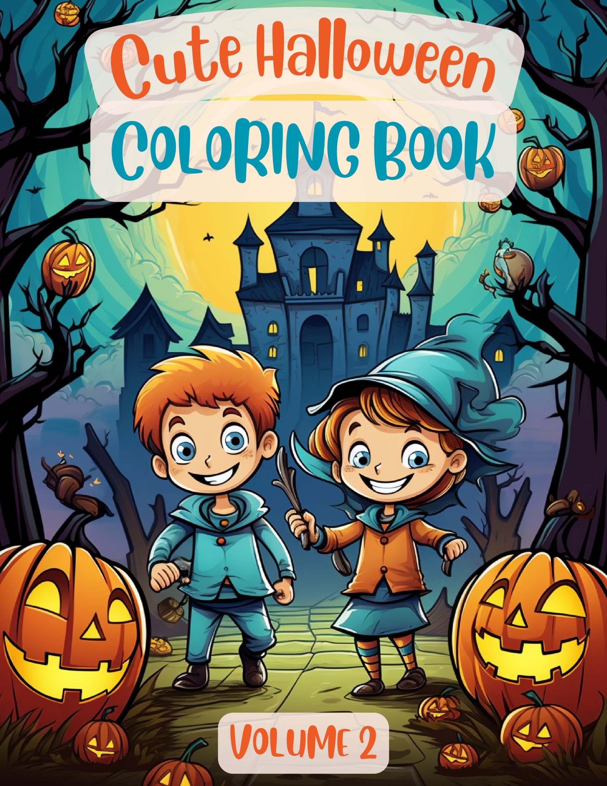 Cute Halloween Coloring Book for Kids volume 2