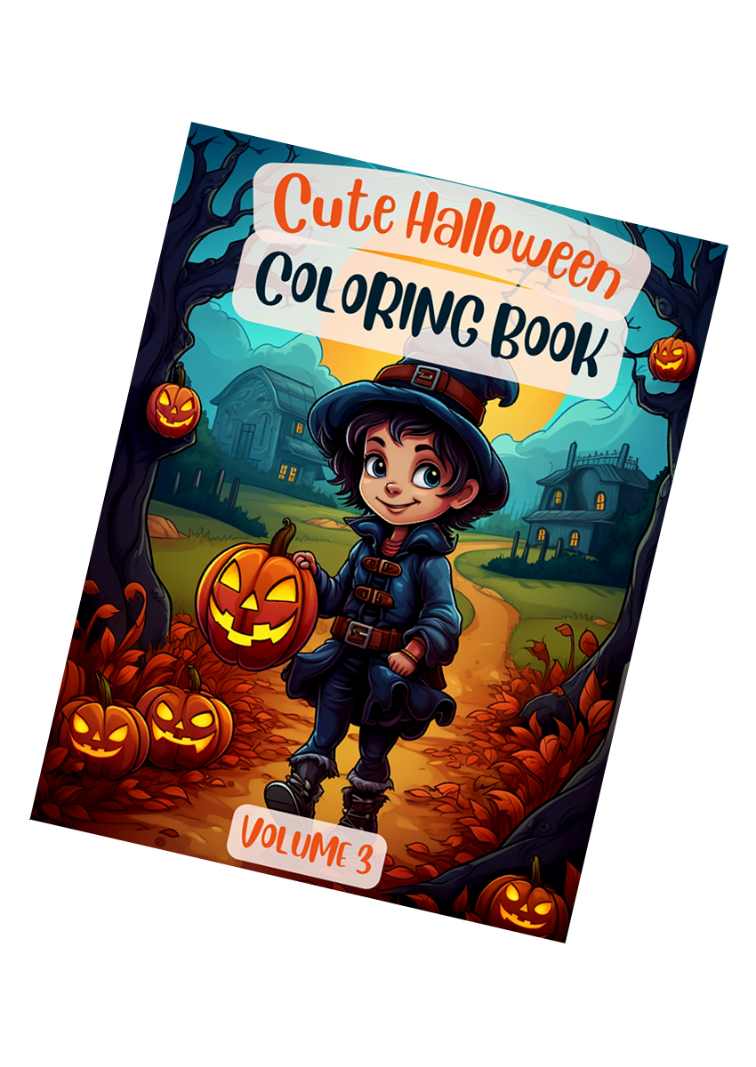 Cute Halloween Coloring Book for Kids volume 3