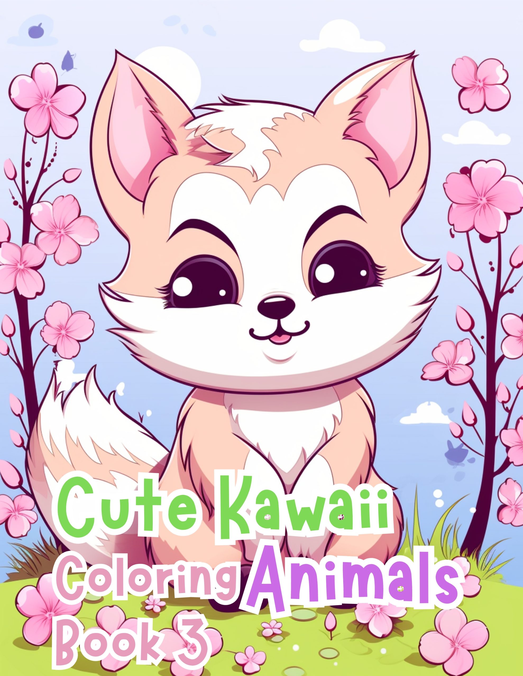 Cute Kawaii Animal Coloring Book 3