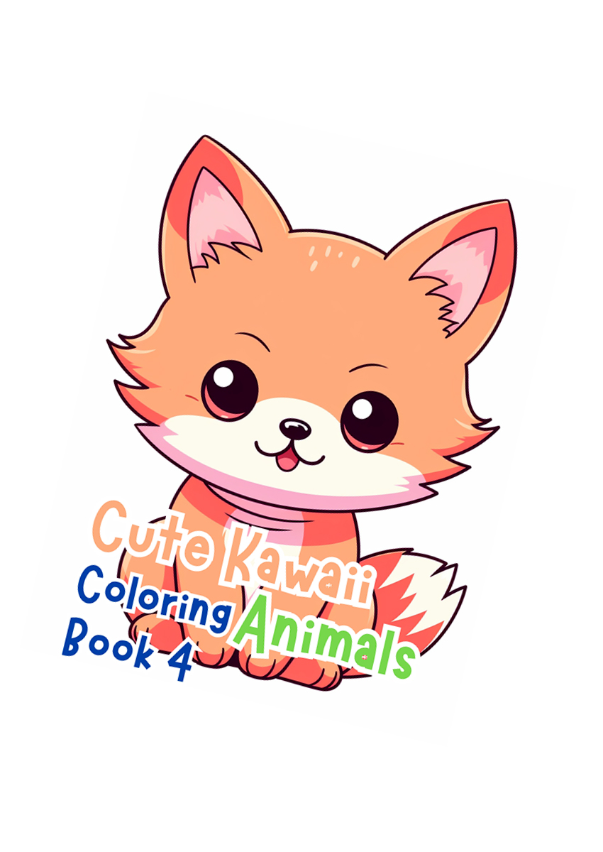 Cute Kawaii Animal Coloring Book 4