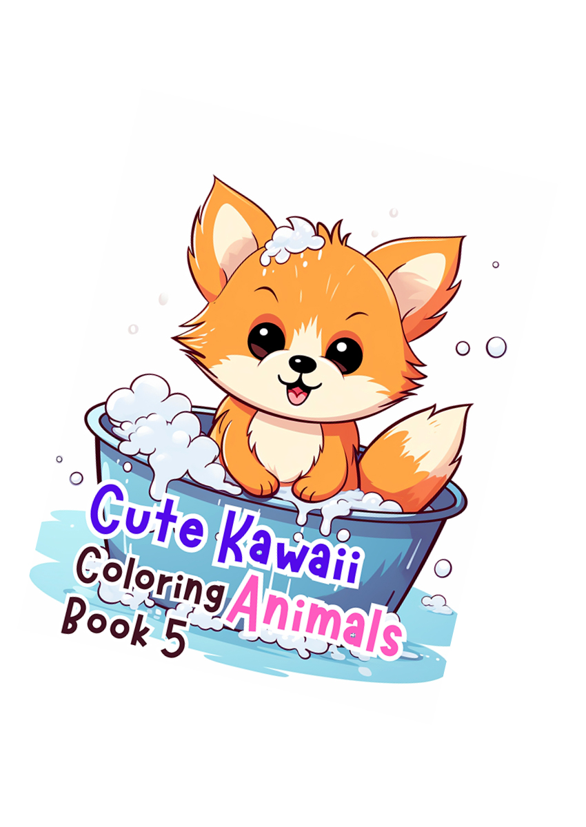 Cute Kawaii Animal Coloring Book 5