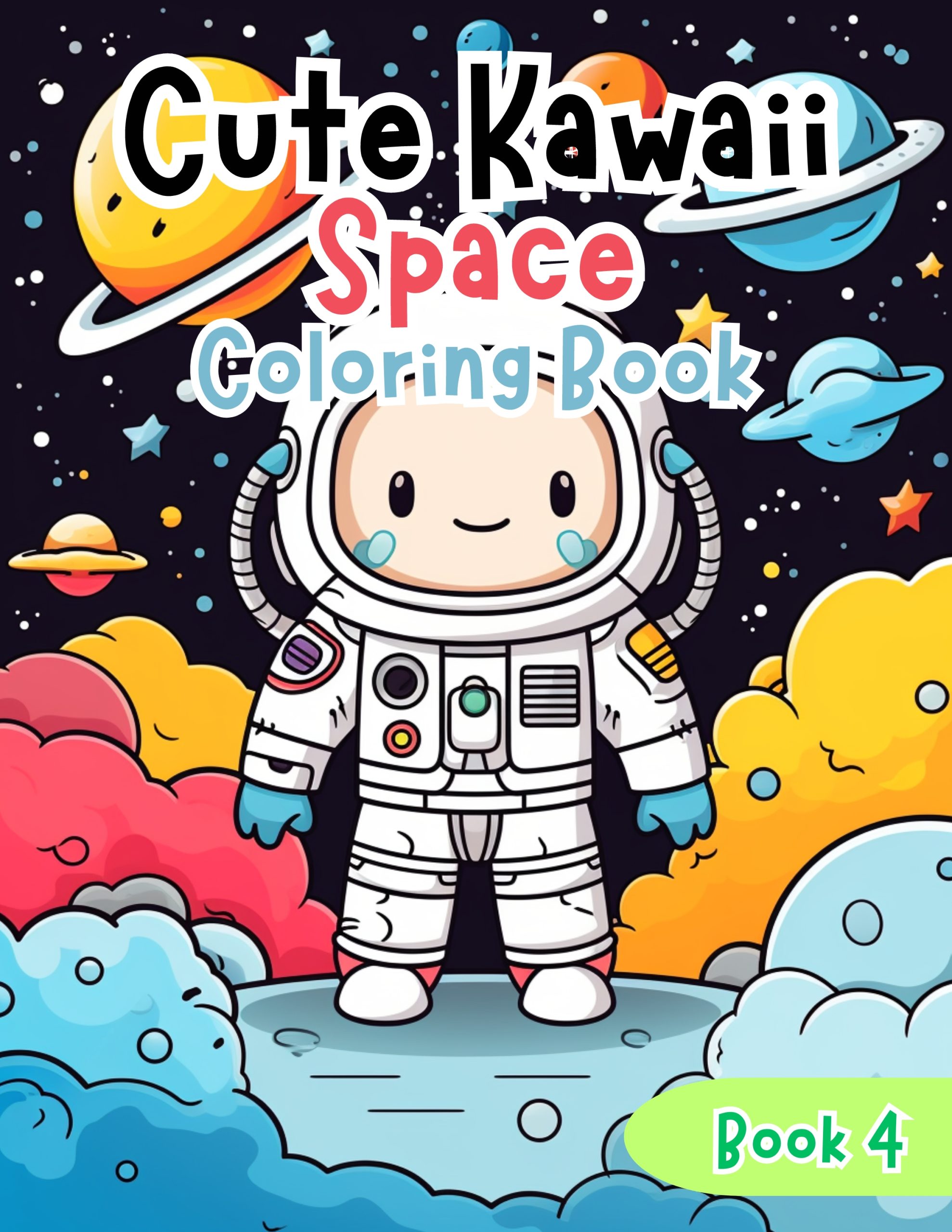 Cute Kawaii Space Coloring Book 4