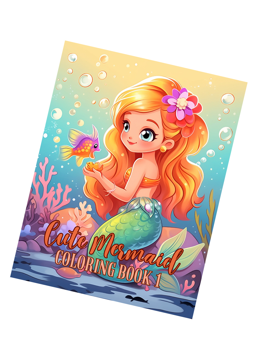 Cute Mermaid Coloring Book 1