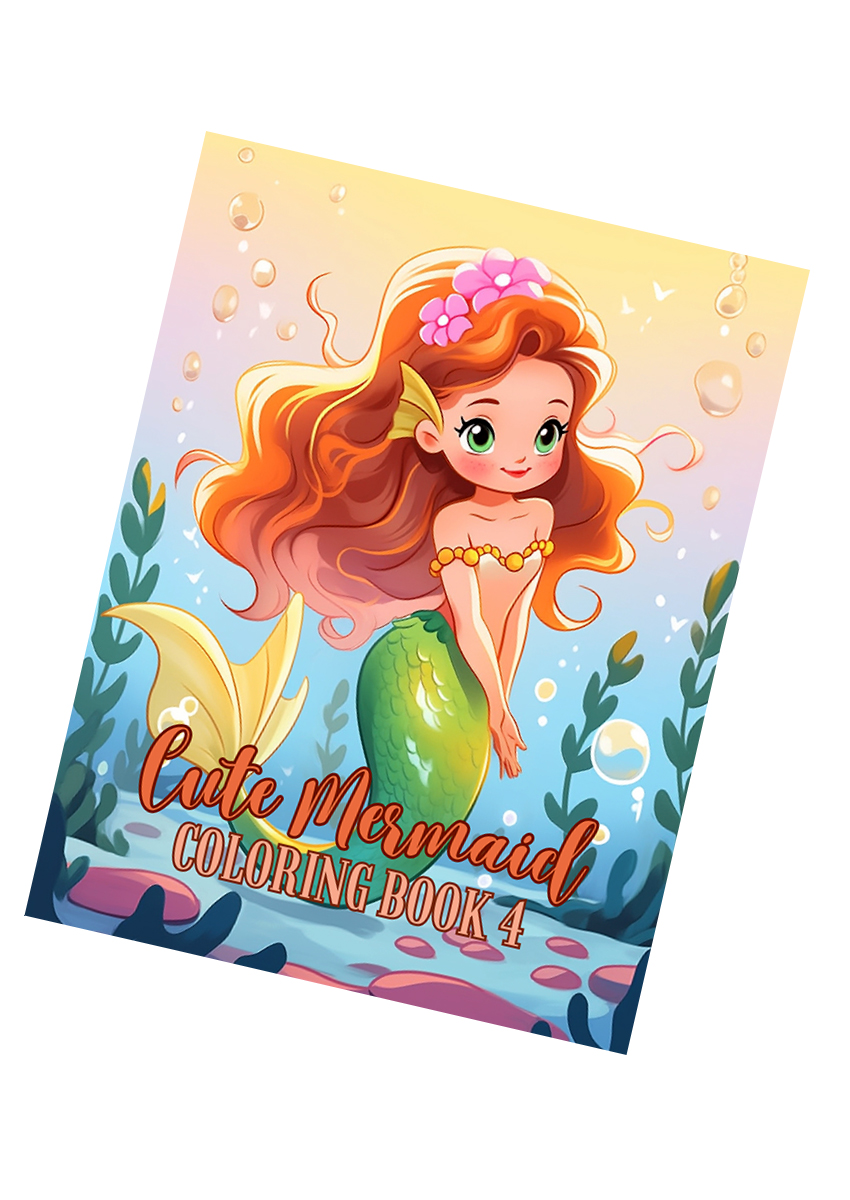 Cute Mermaid Coloring Book 4