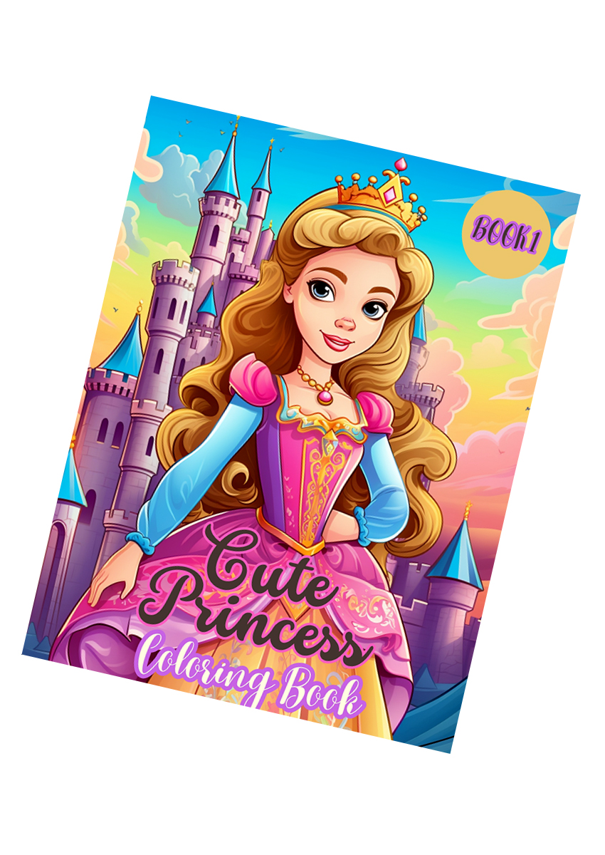 Cute Princess Coloring Book 1
