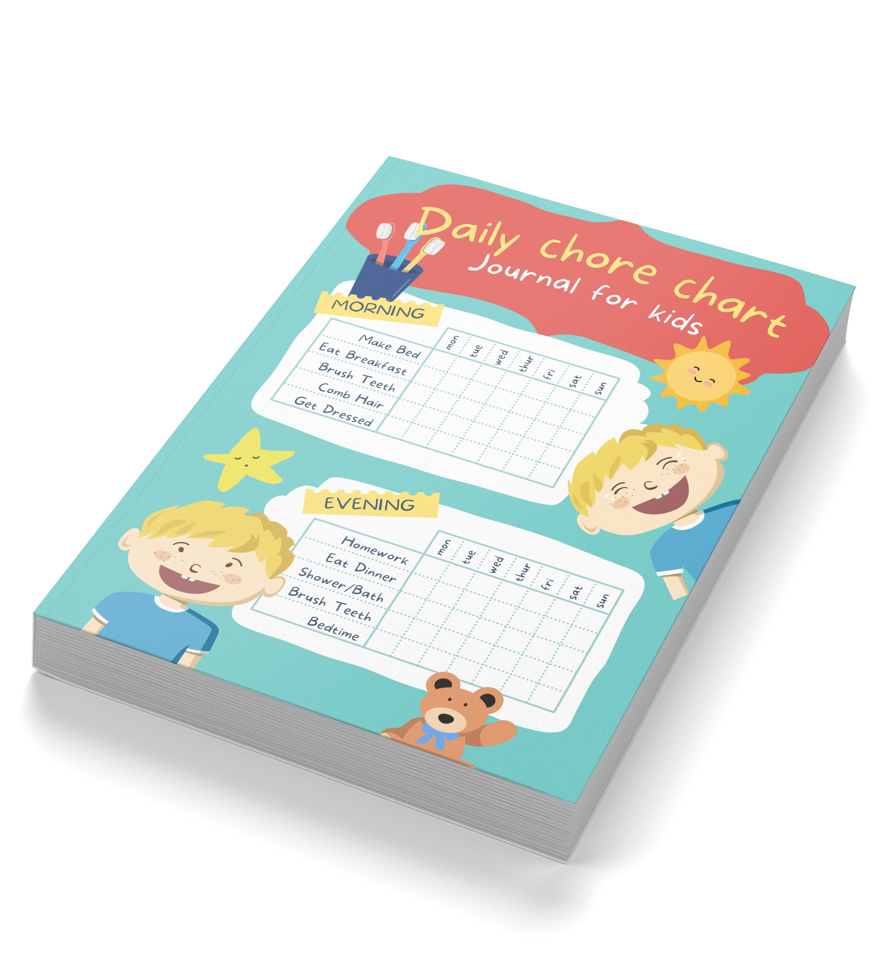 Daily Chore Chart Journal for Kids
