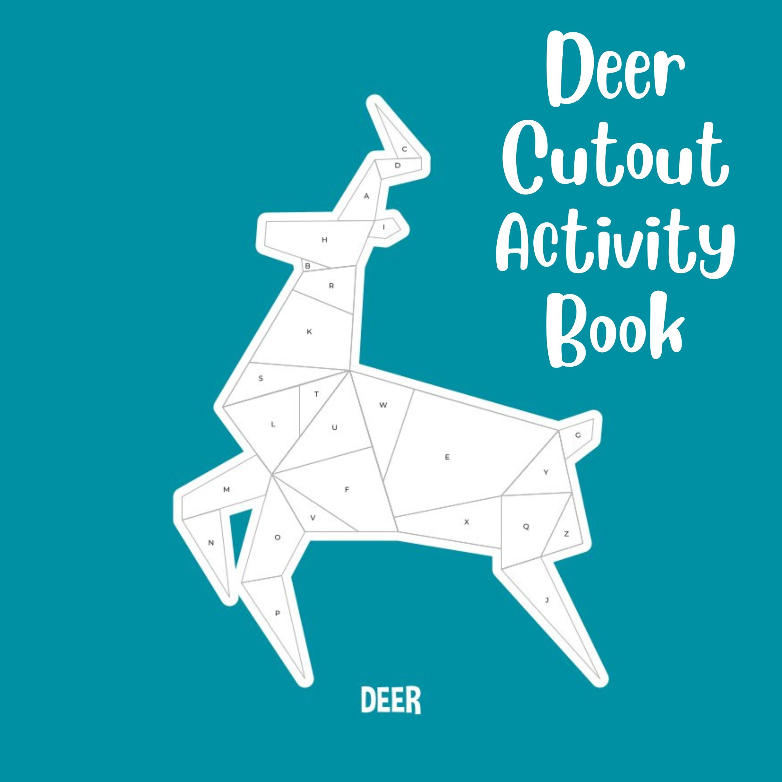 Deer Cutout Activity Book
