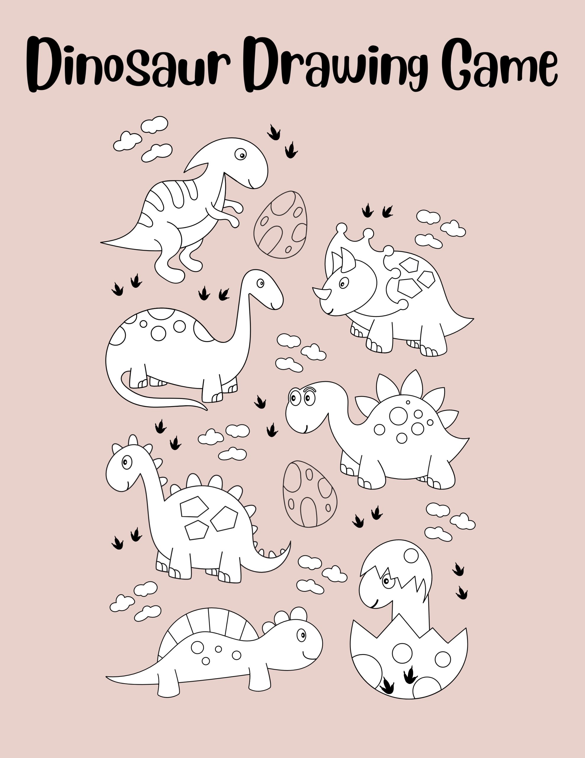 Dinosaur Drawing Game