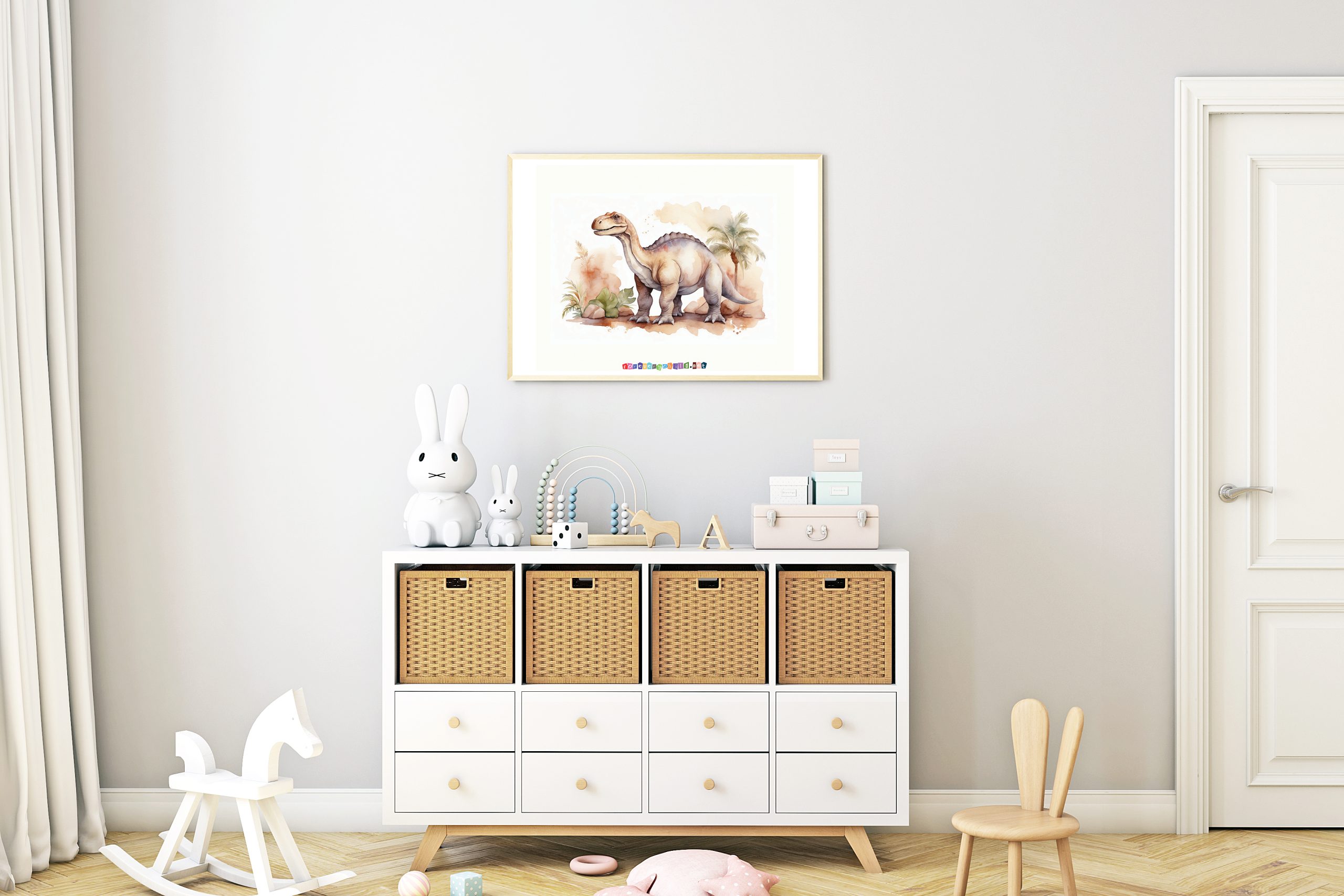 Dinosaur Nursery Poster 1 24×18