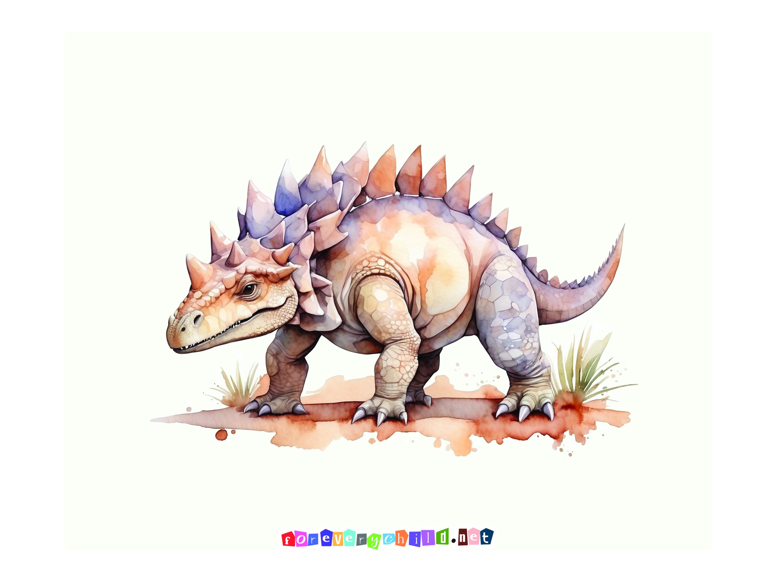 Dinosaur Nursery Poster 2 24×18