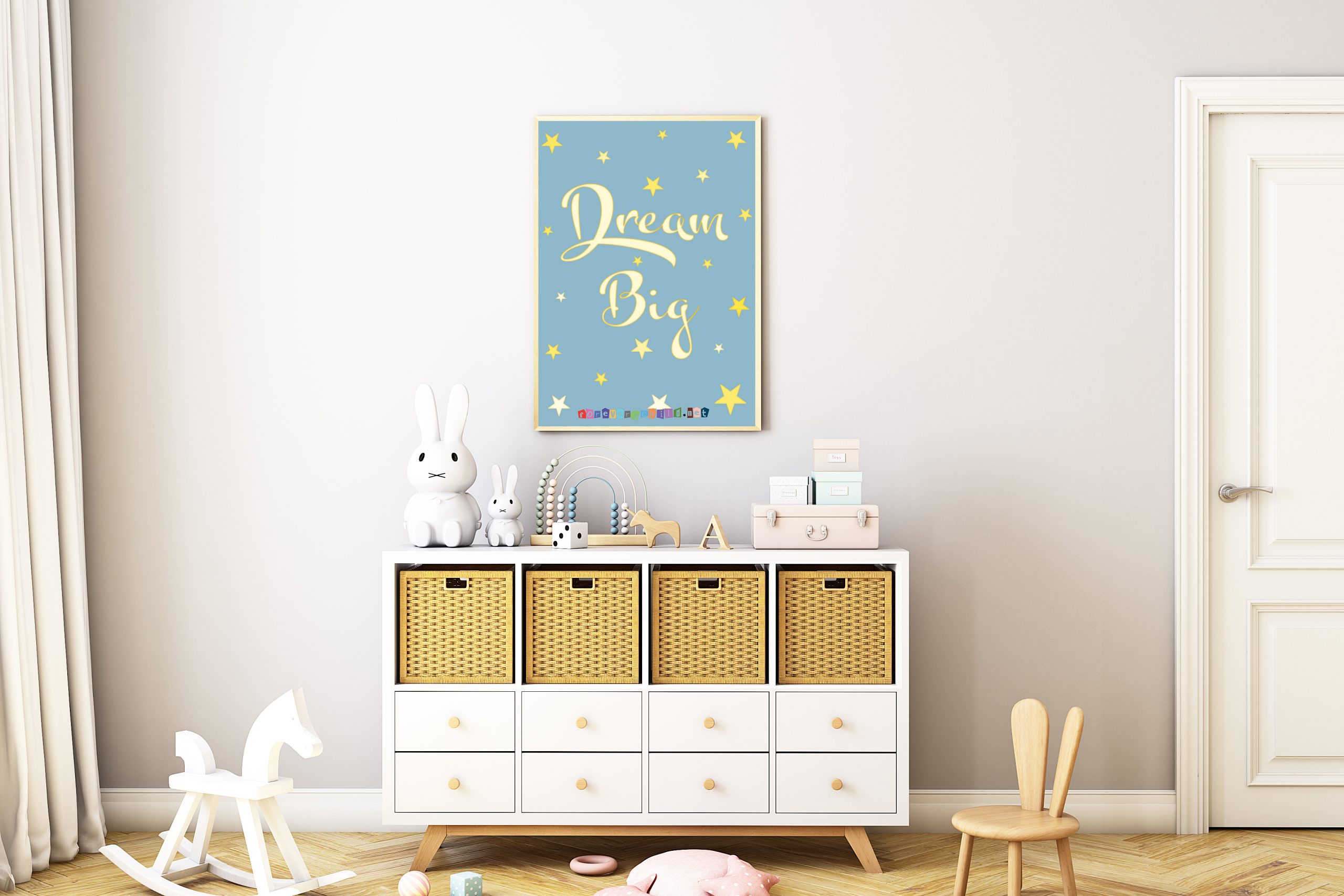 Dream Big Nursery Poster 1 18×24