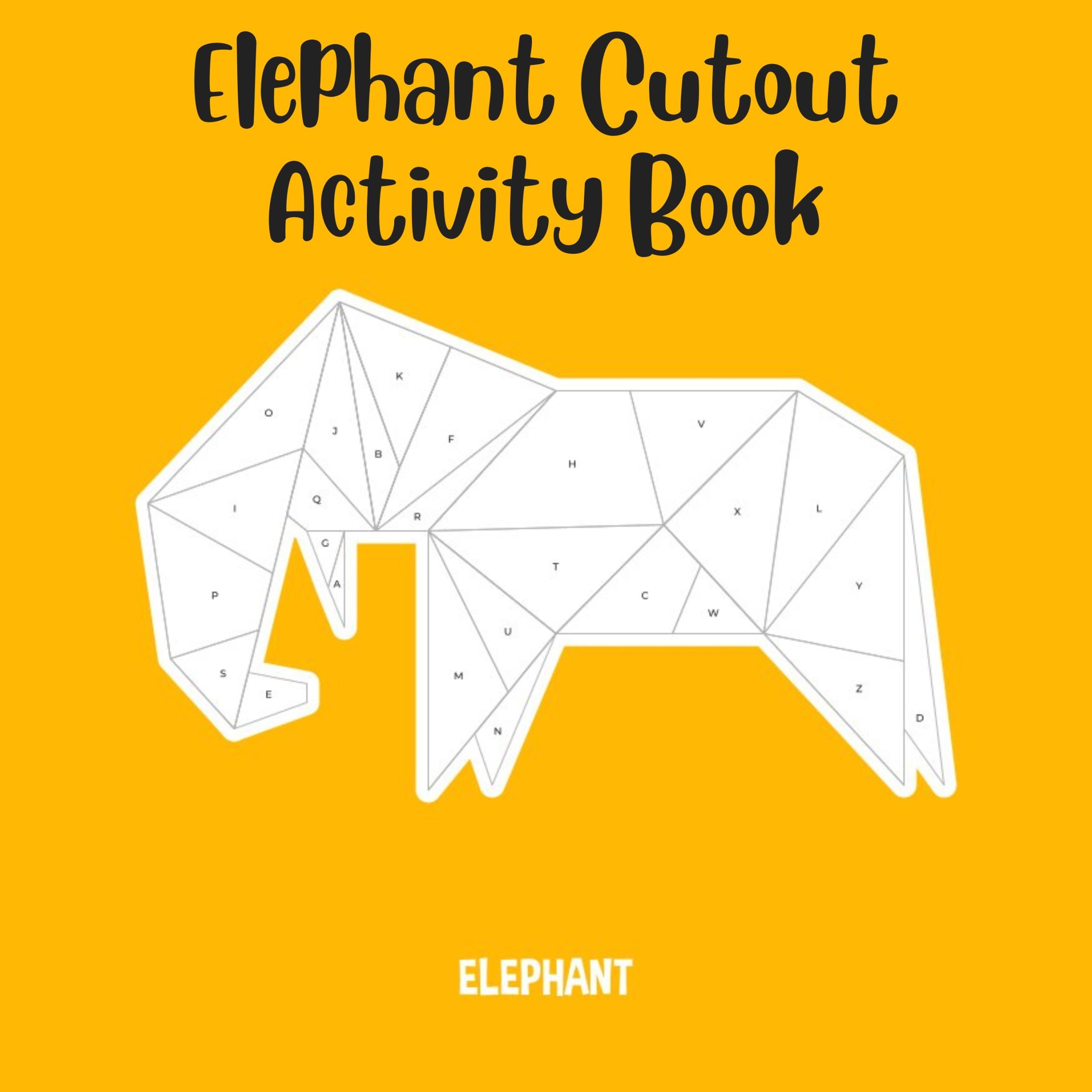 Elephant Cutout Activity Book