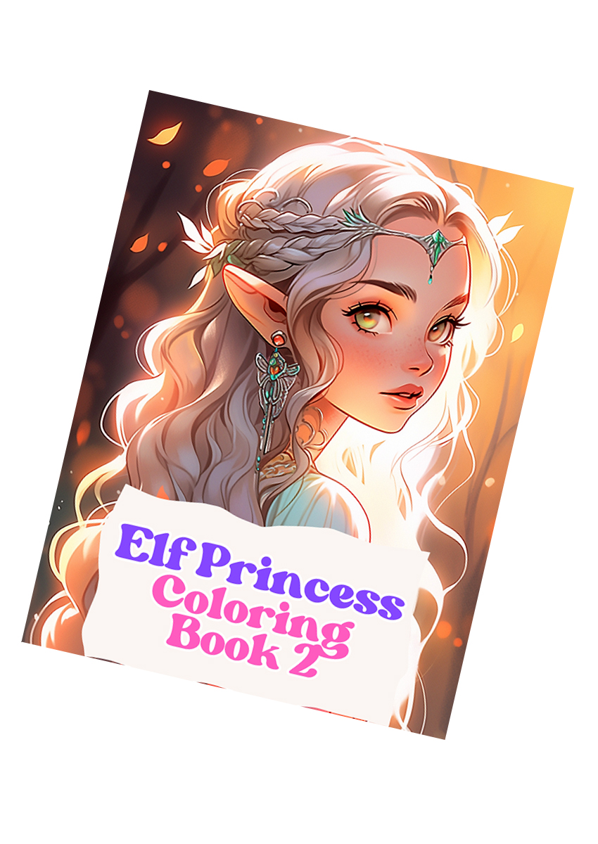Elf Princesses Coloring Book 2