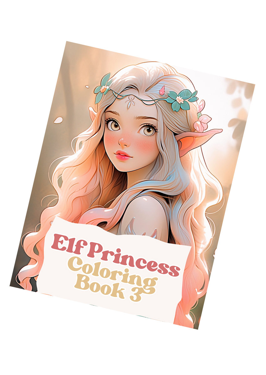 Elf Princesses Coloring Book 3