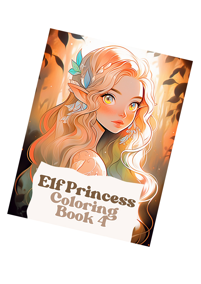 Elf Princesses Coloring Book 4