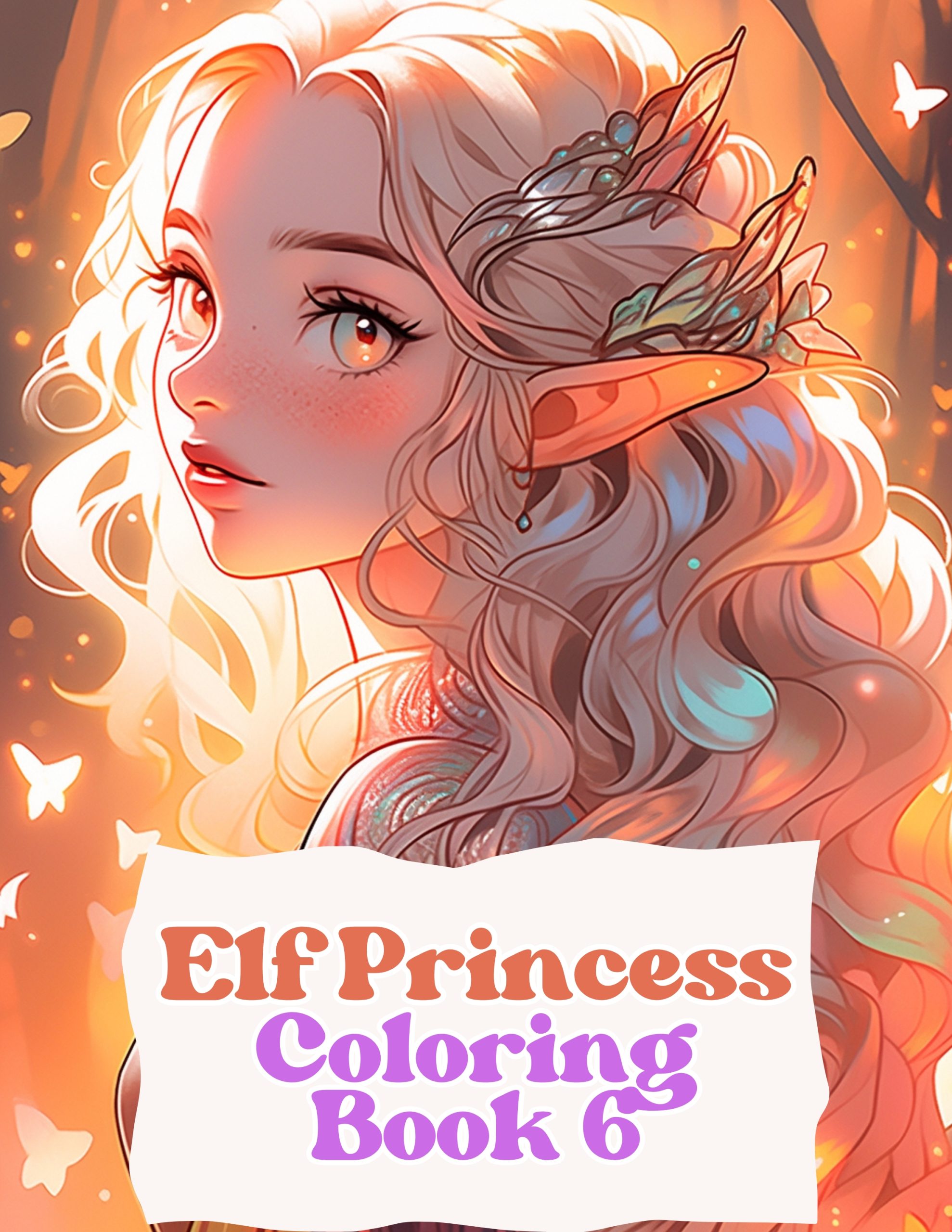 Elf Princesses Coloring Book 6