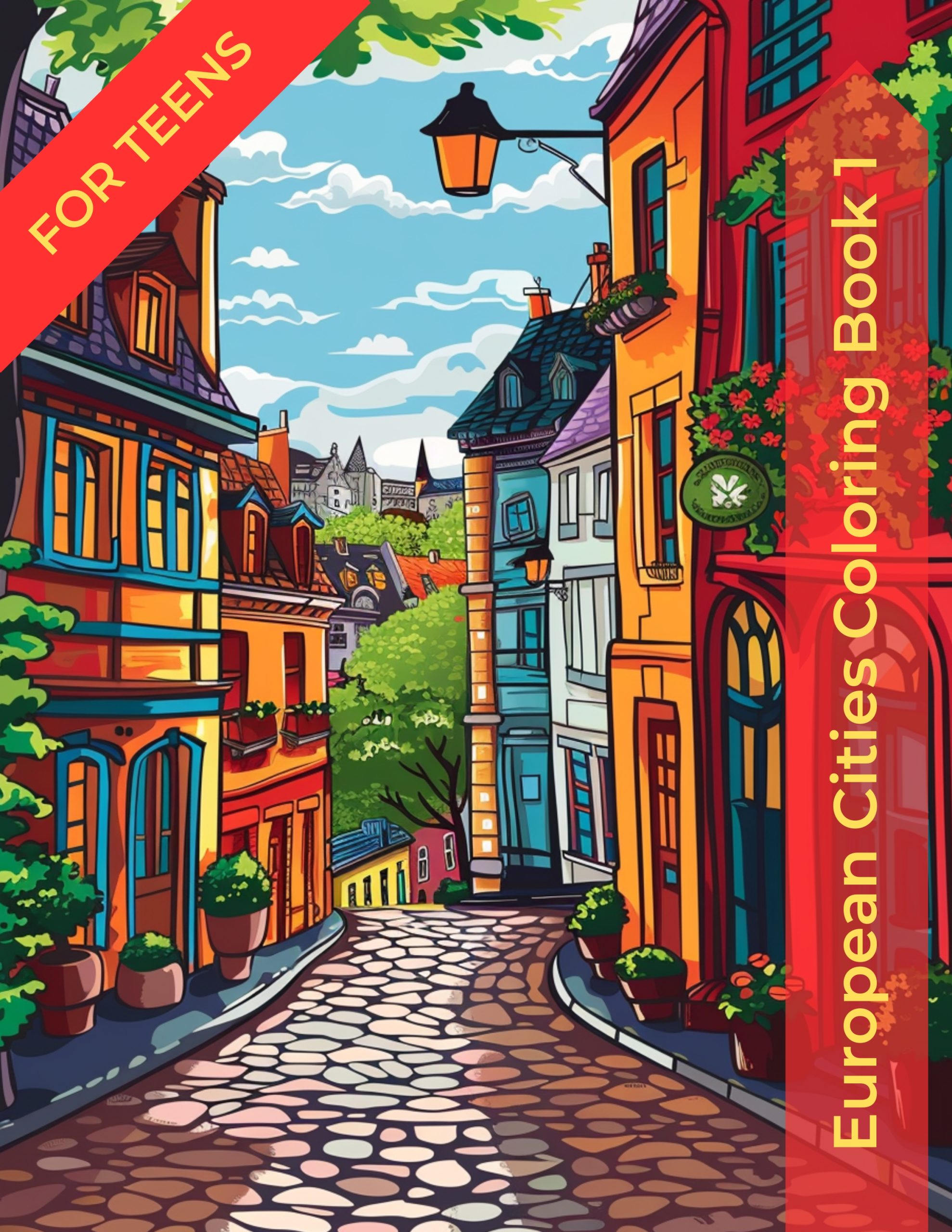 European Cities Coloring Book 1