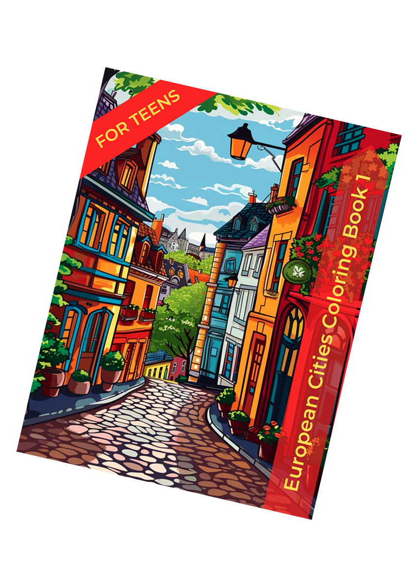 European Cities Coloring Book 1