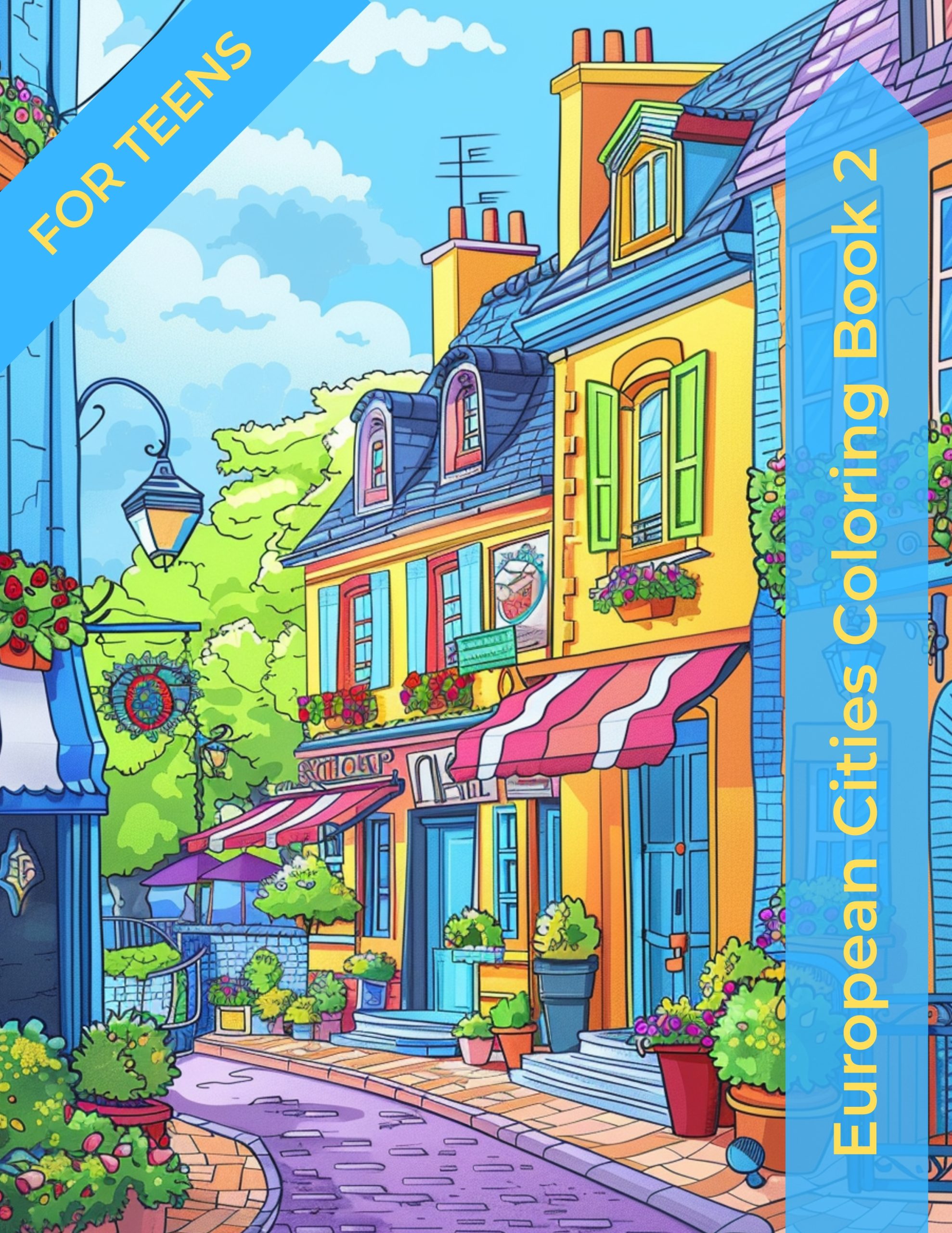 European Cities Coloring Book 2