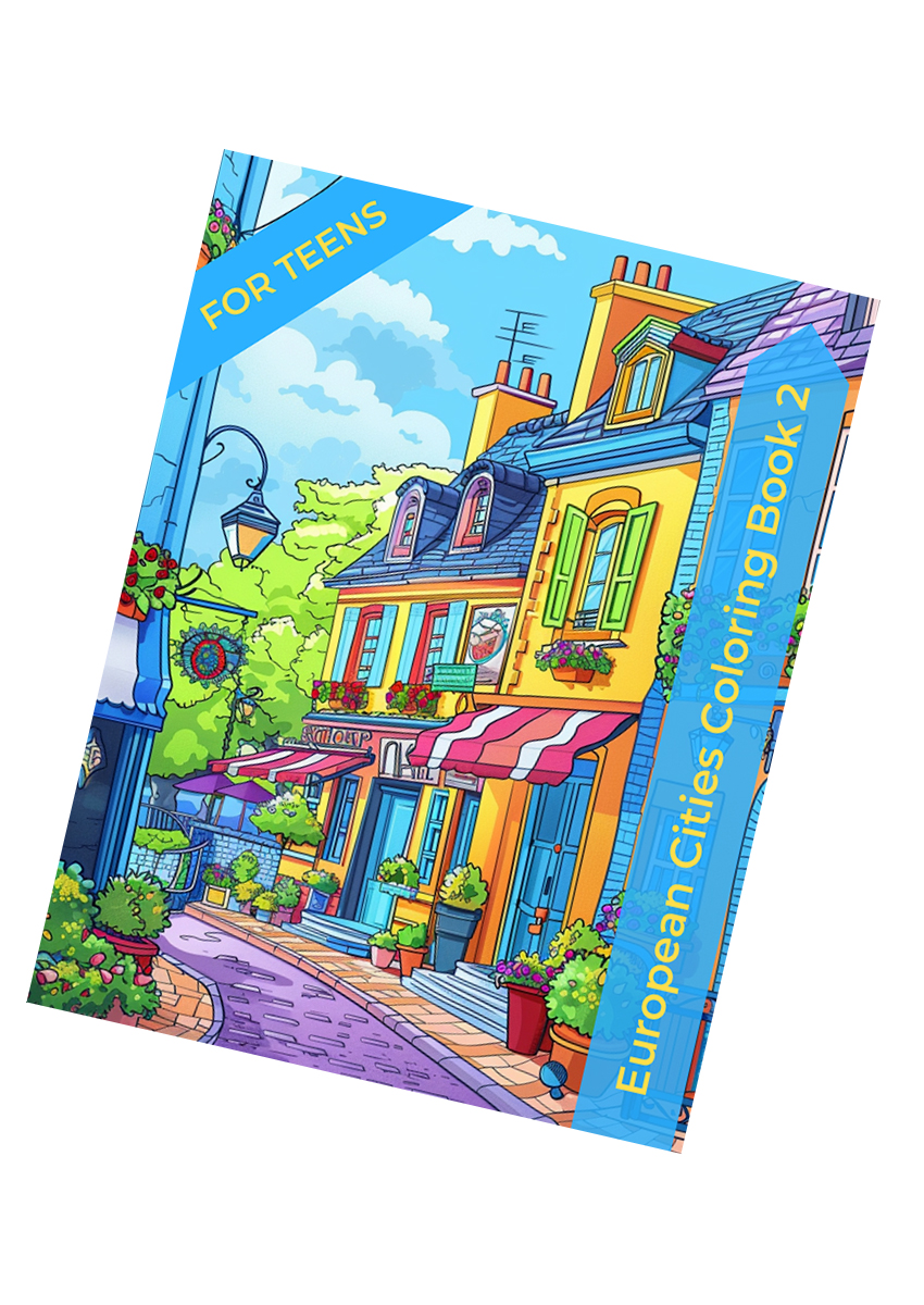 European Cities Coloring Book 2