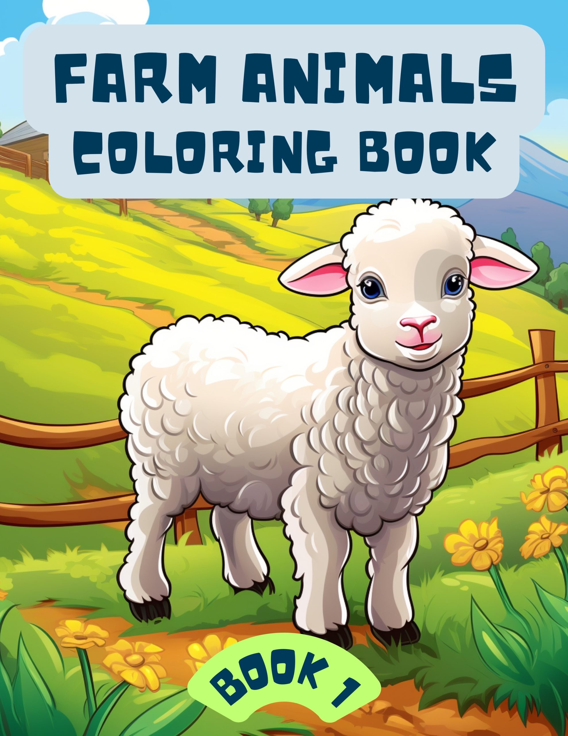 Farm Animals Coloring Book for kids 1
