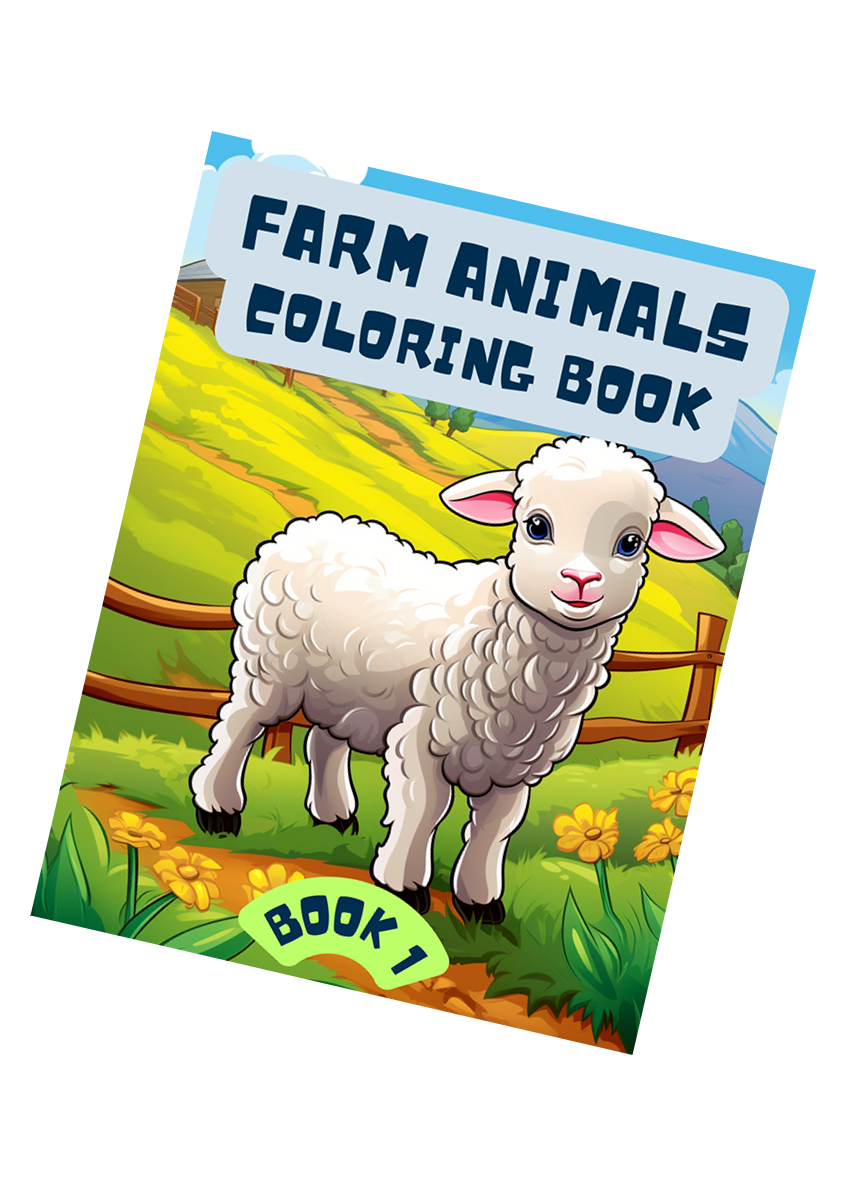 Farm Animals Coloring Book for kids 1
