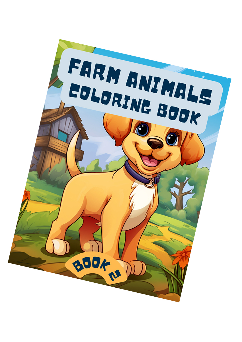 Farm Animals Coloring Book for kids 2