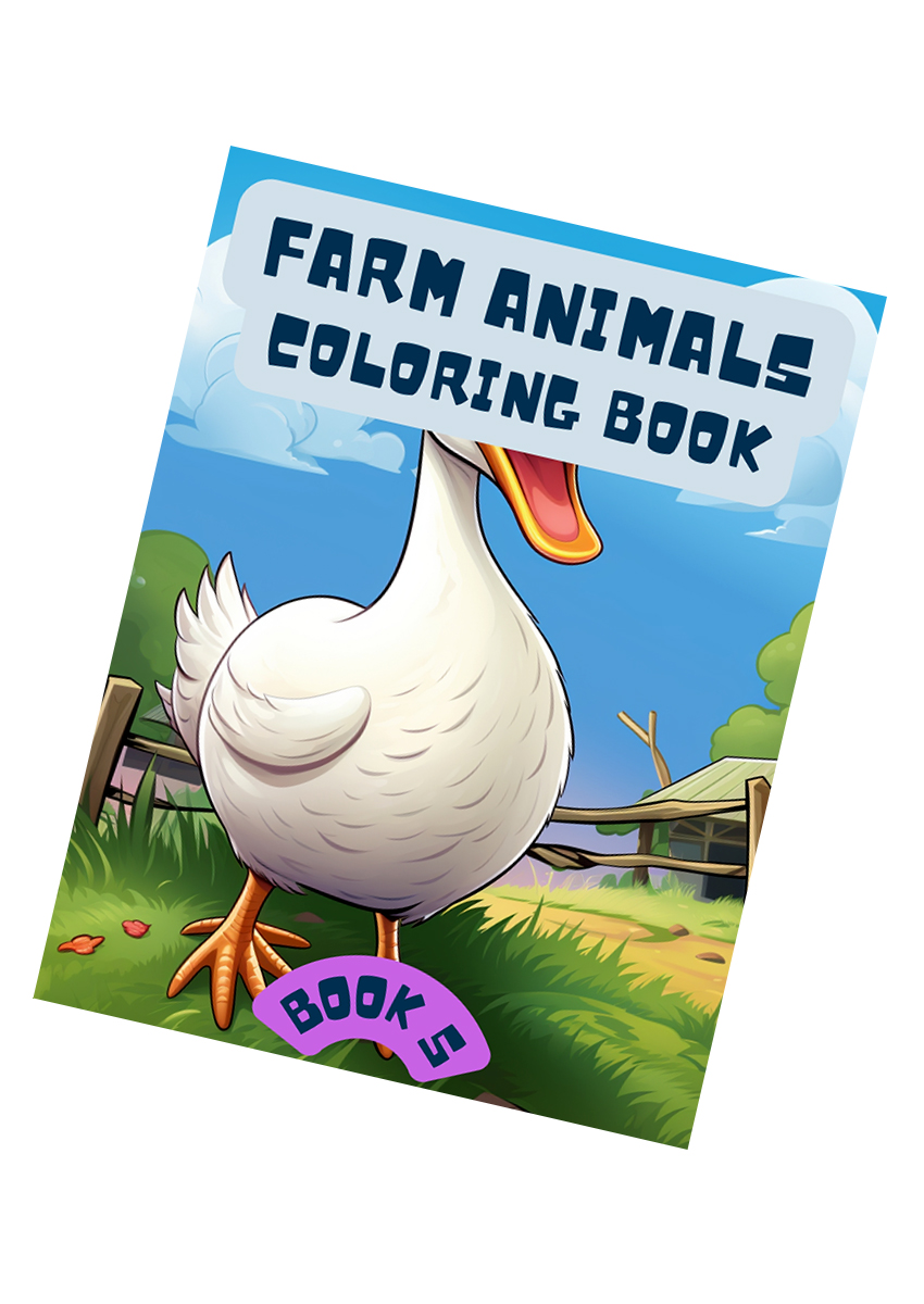 Farm Animals Coloring Book for kids 5