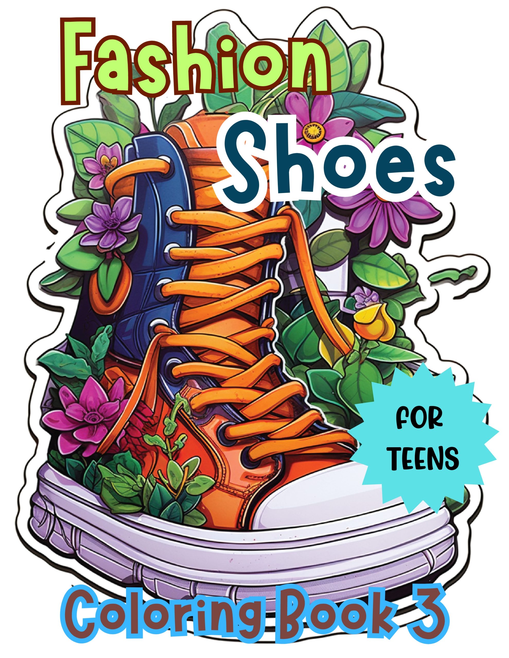 Fashion Shoes Coloring Book 3
