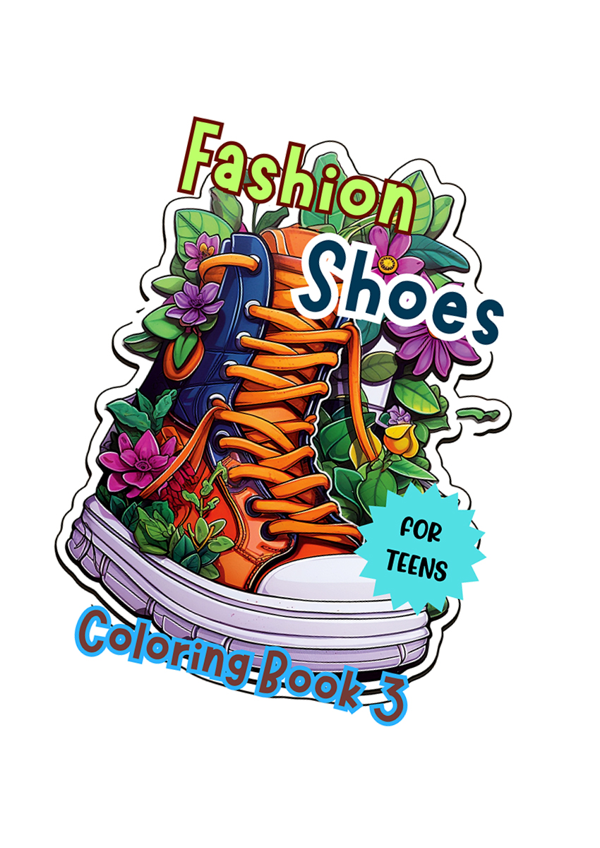 Fashion Shoes Coloring Book 3