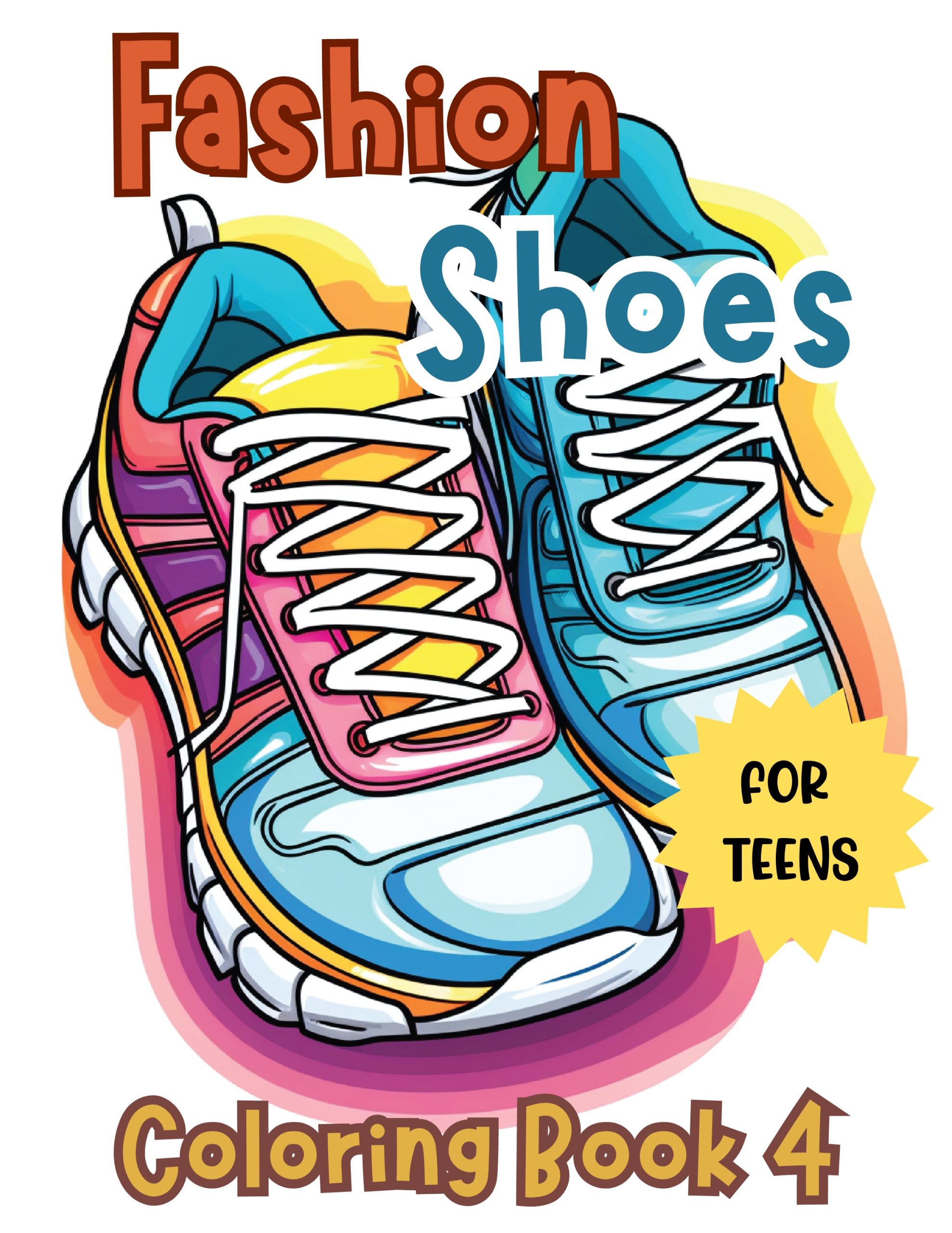 Fashion Shoes Coloring Book 4