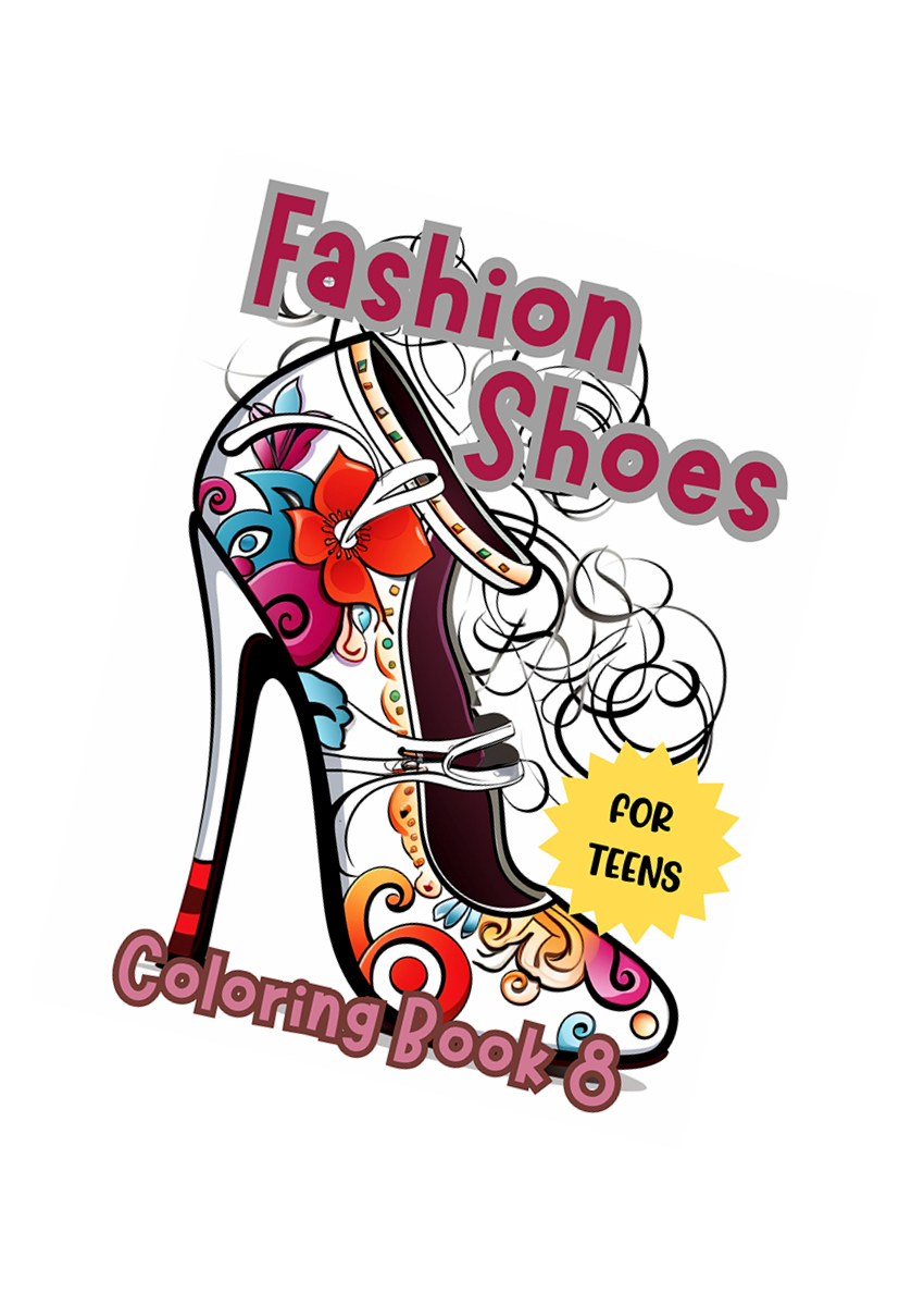 Fashion Shoes Coloring Book 8