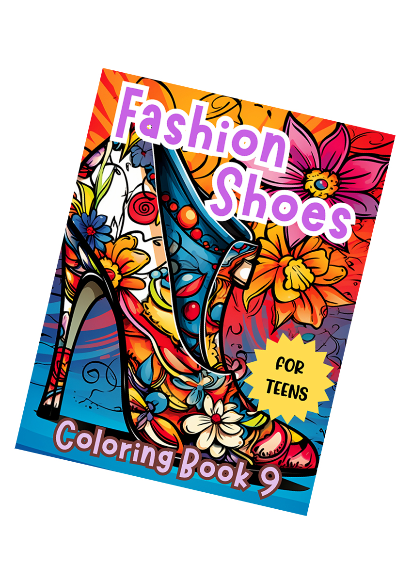 Fashion Shoes Coloring Book 9