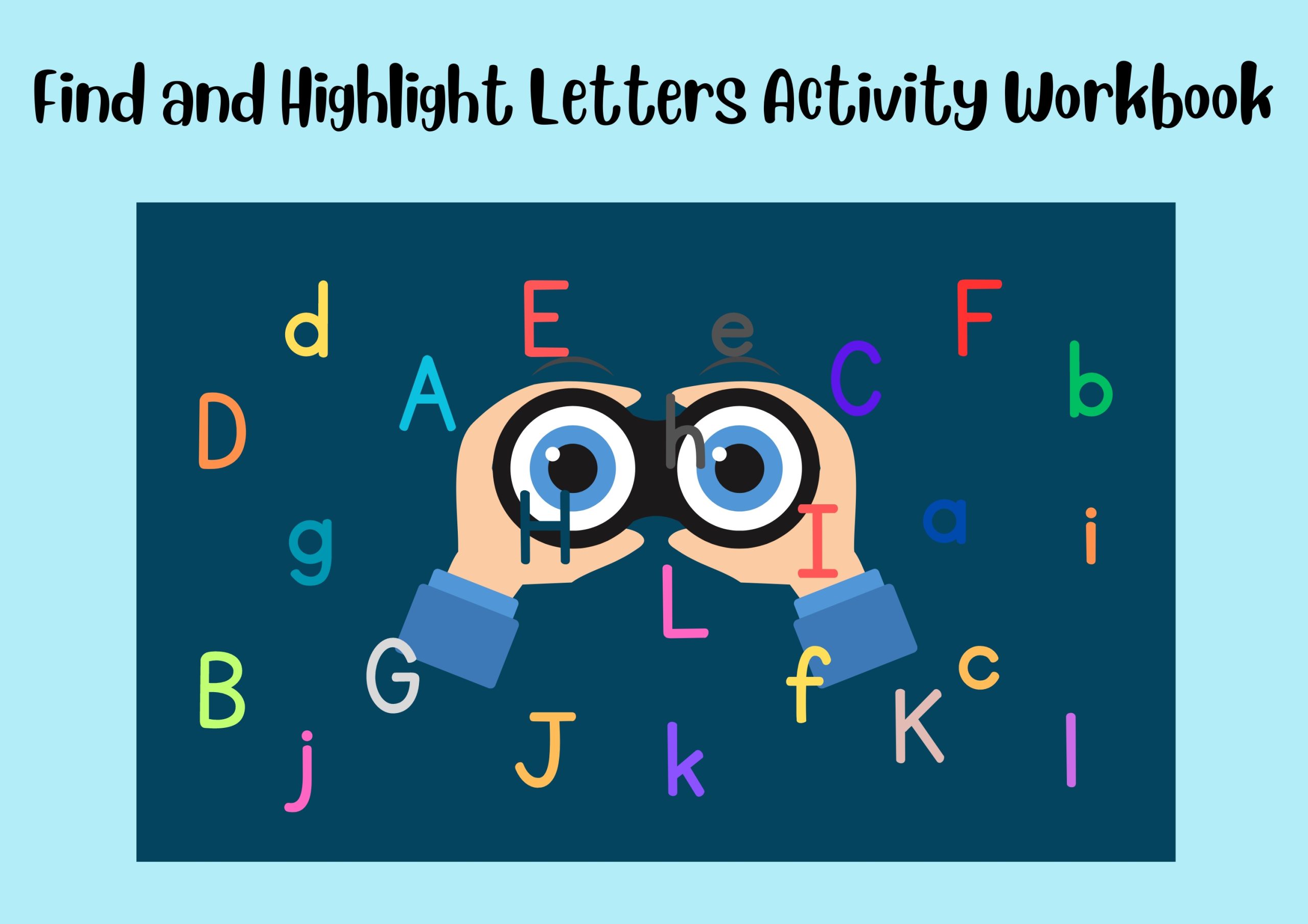 Find and Highlight Letters Activity Workbook