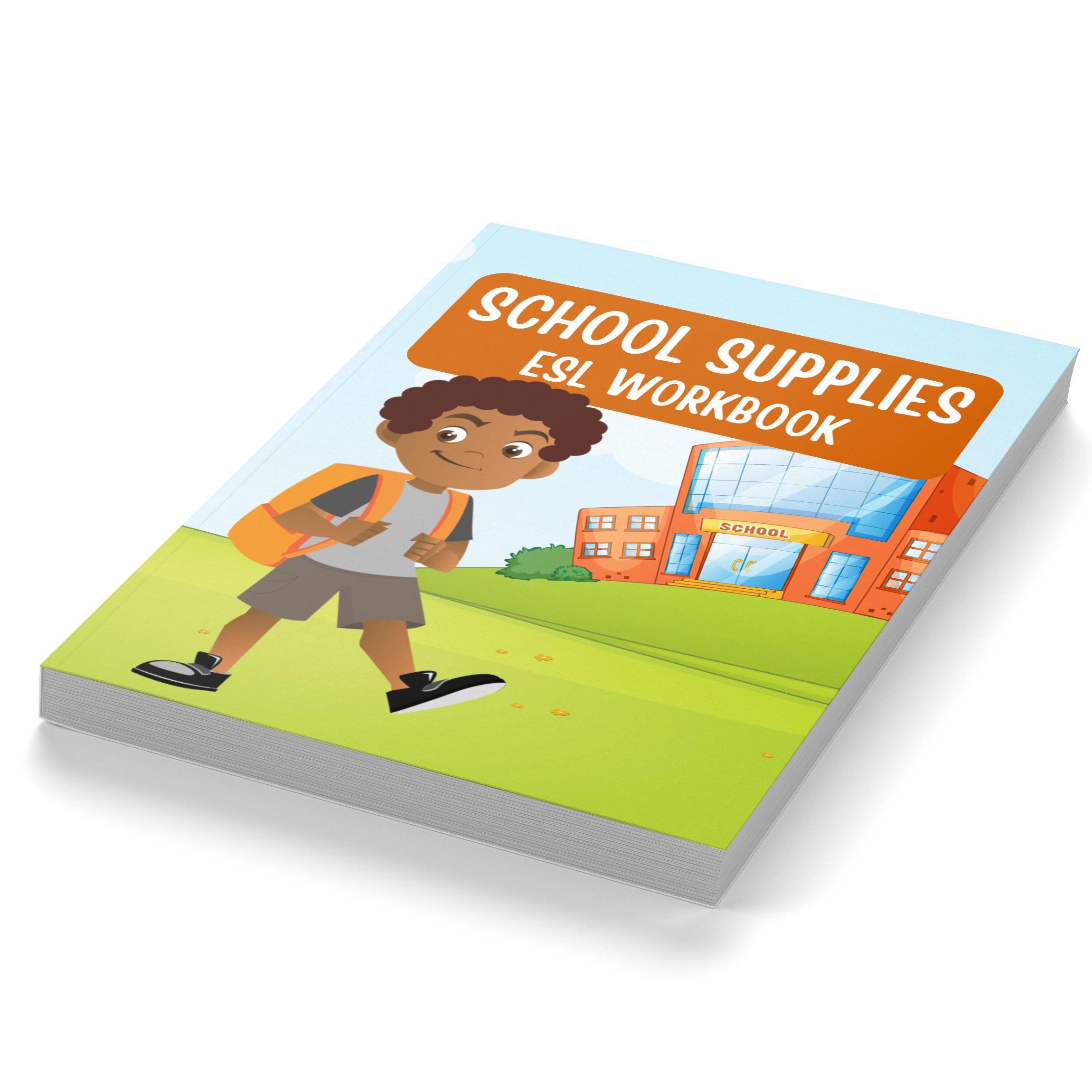 Fun and Colorful ESL School Supplies Workbook