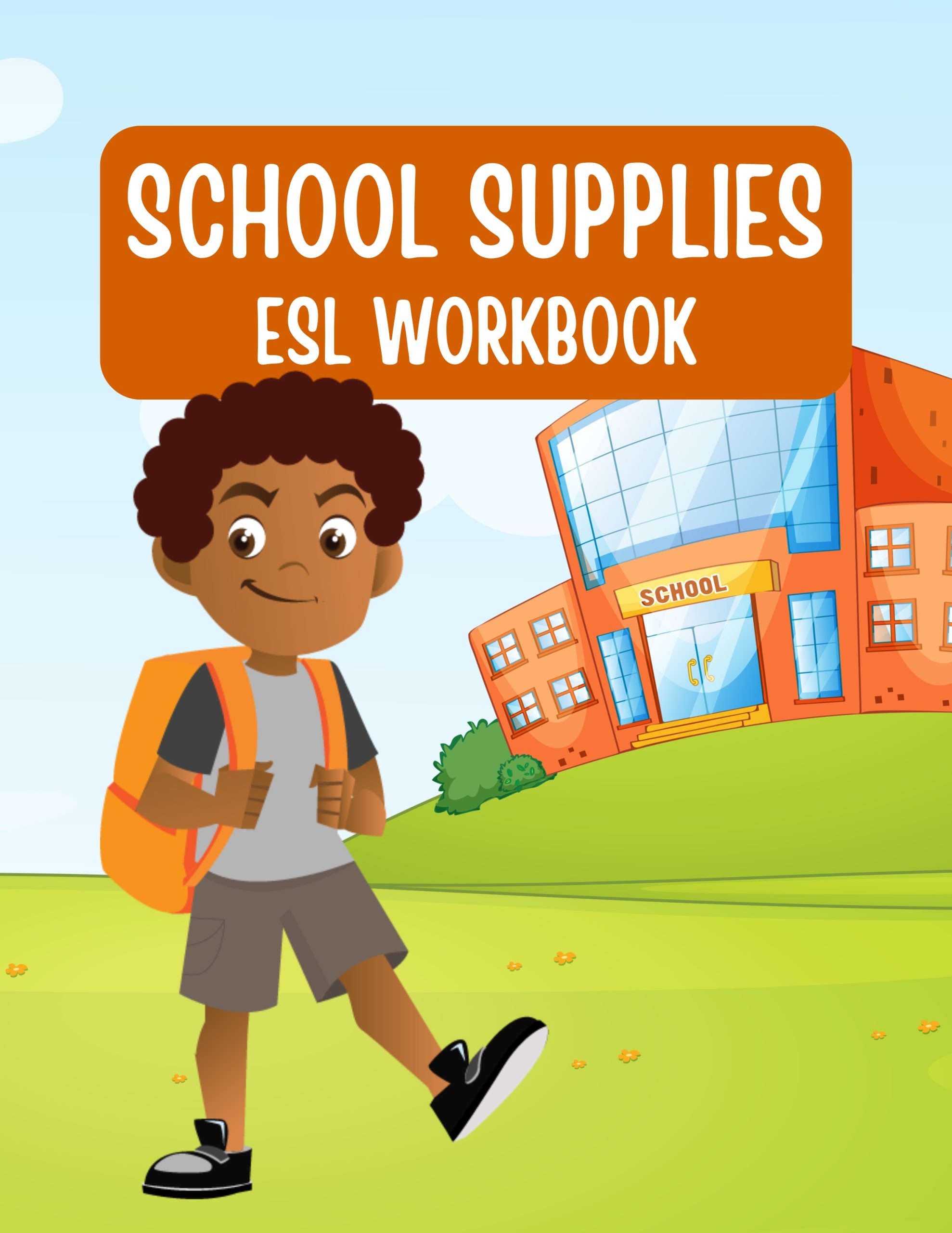 Fun and Colorful ESL School Supplies Workbook
