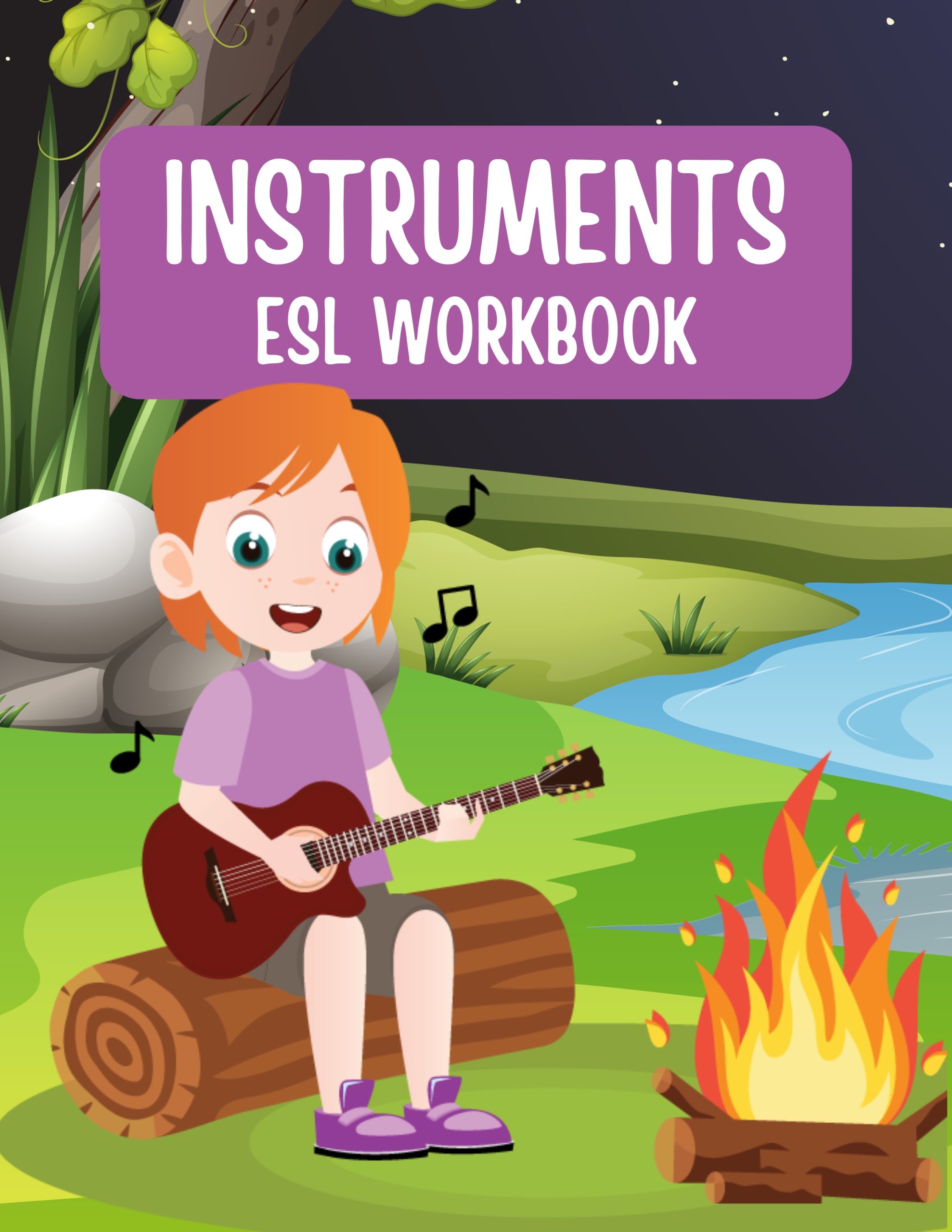 Fun and Colorful Musical Instrument Activity Workbook