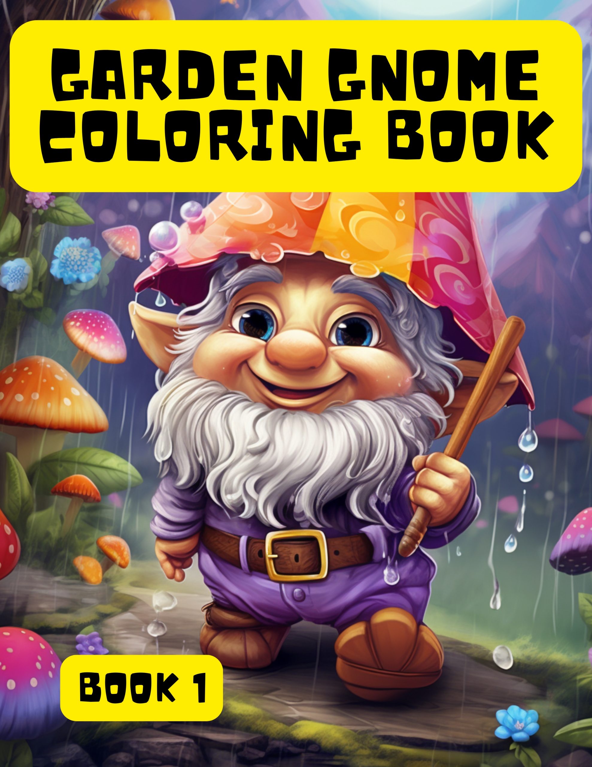 Garden Gnome Coloring Book for Kids 1
