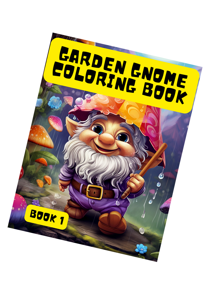 Garden Gnome Coloring Book for Kids 1