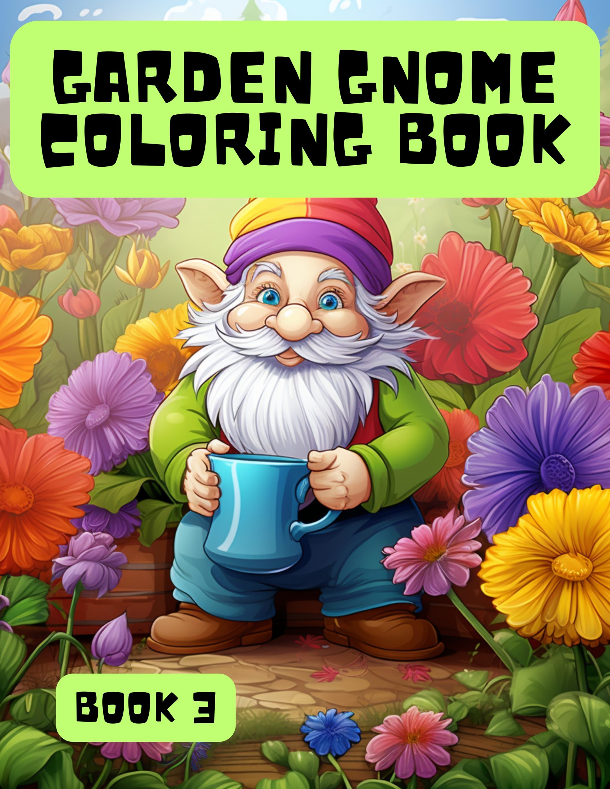 Garden Gnome Coloring Book for Kids 3