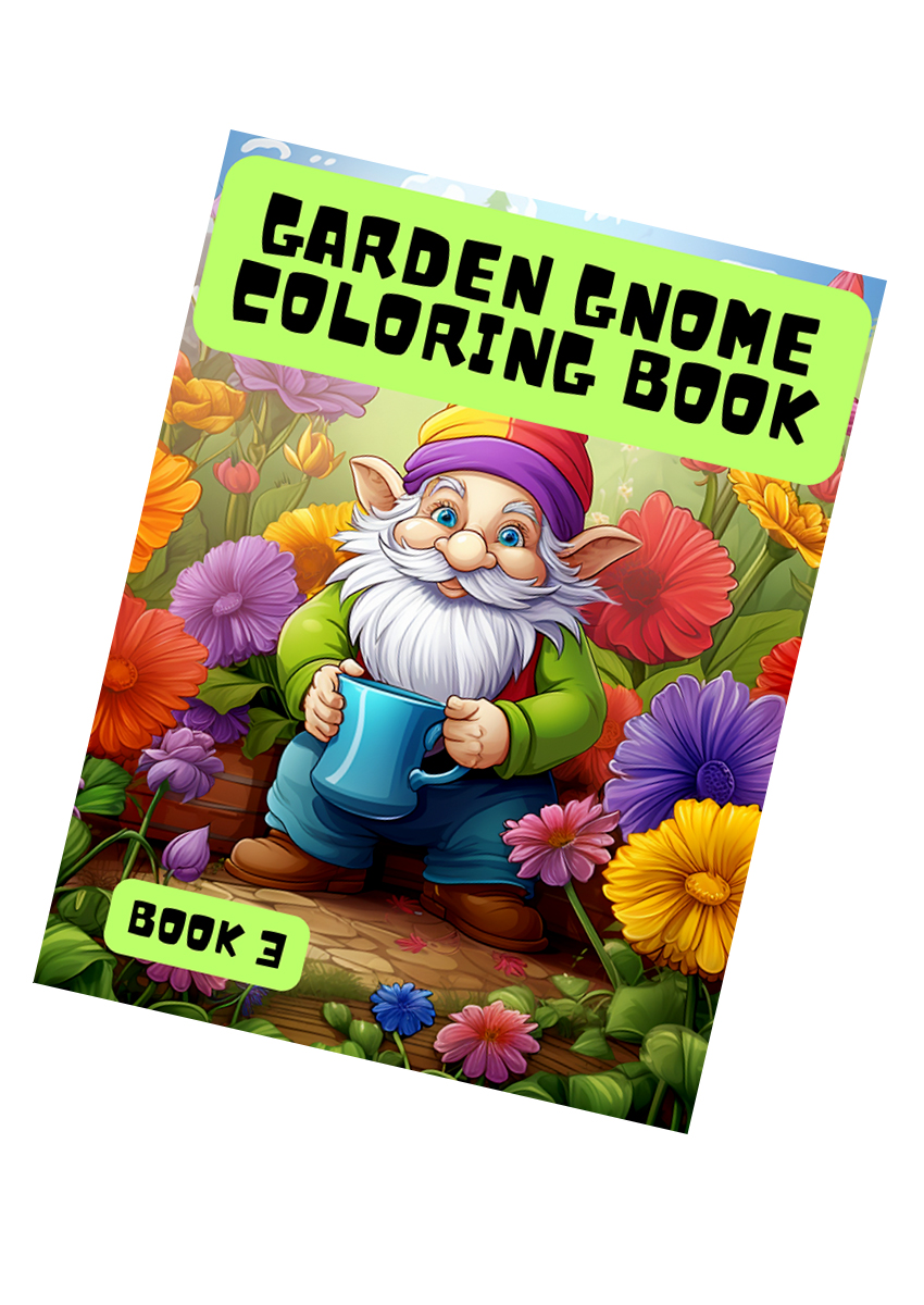 Garden Gnome Coloring Book for Kids 3