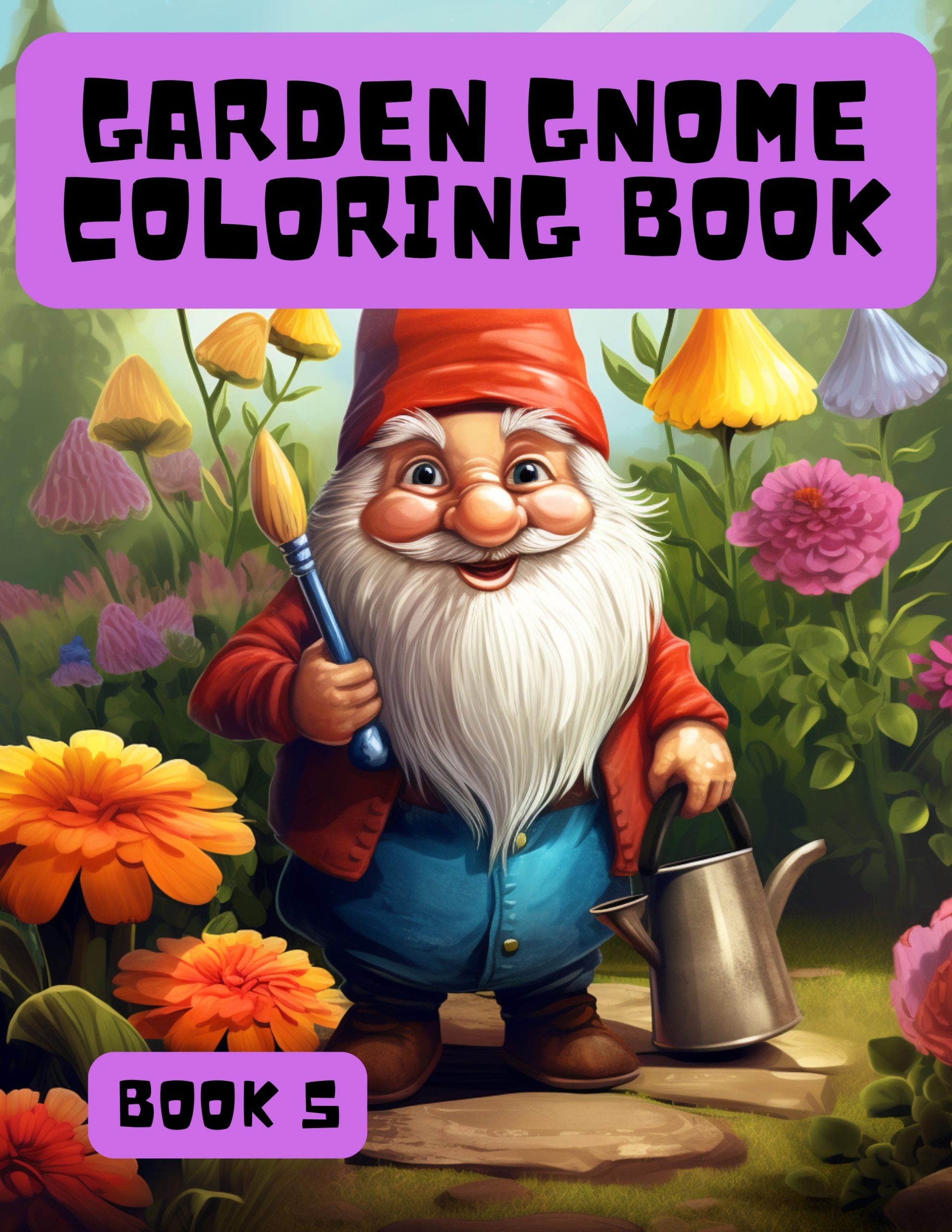 Garden Gnome Coloring Book for Kids 5